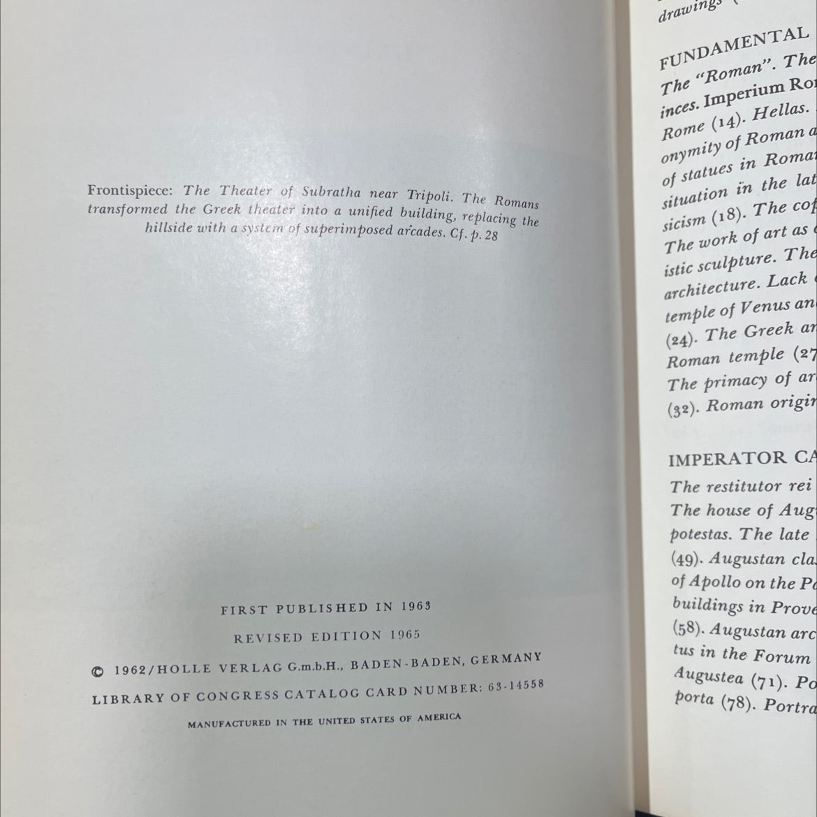 the art of rome and her empire book, by heinz kähler, 1965 Hardcover image 3