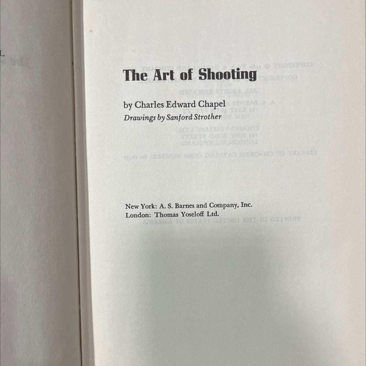 the art of shooting prop book, by charles edward chapel, 1960 Hardcover image 2