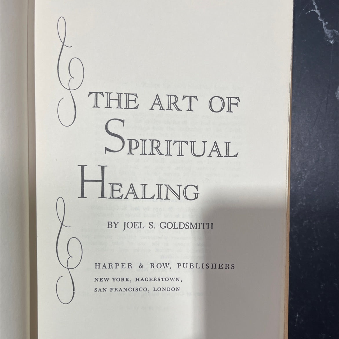 the art of spiritual healing book, by joel s. goldsmith, 1959 Hardcover image 2