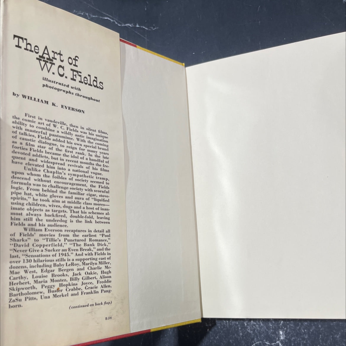 the art of w. c. fields book, by william k. everson, 1967 Hardcover image 4
