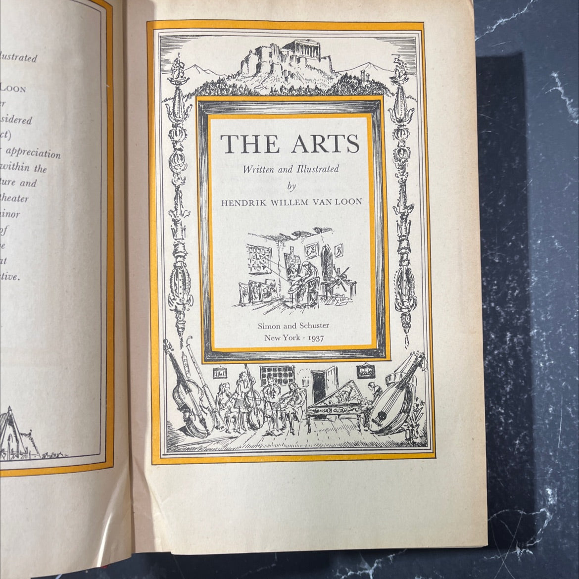 the arts book, by hendrik willem van loon, 1937 Hardcover image 2