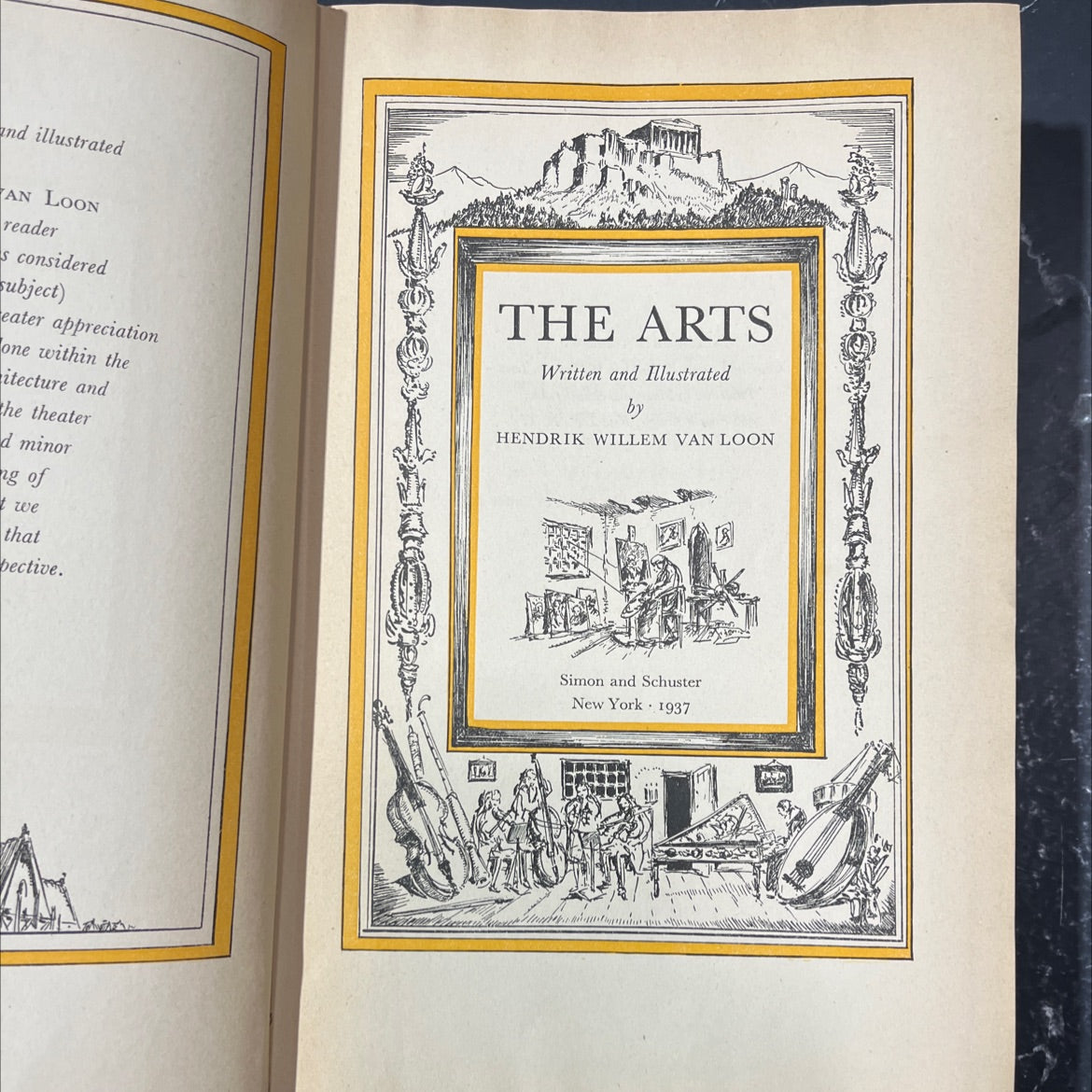 the arts book, by hendrik willem van loon, 1937 Hardcover image 2