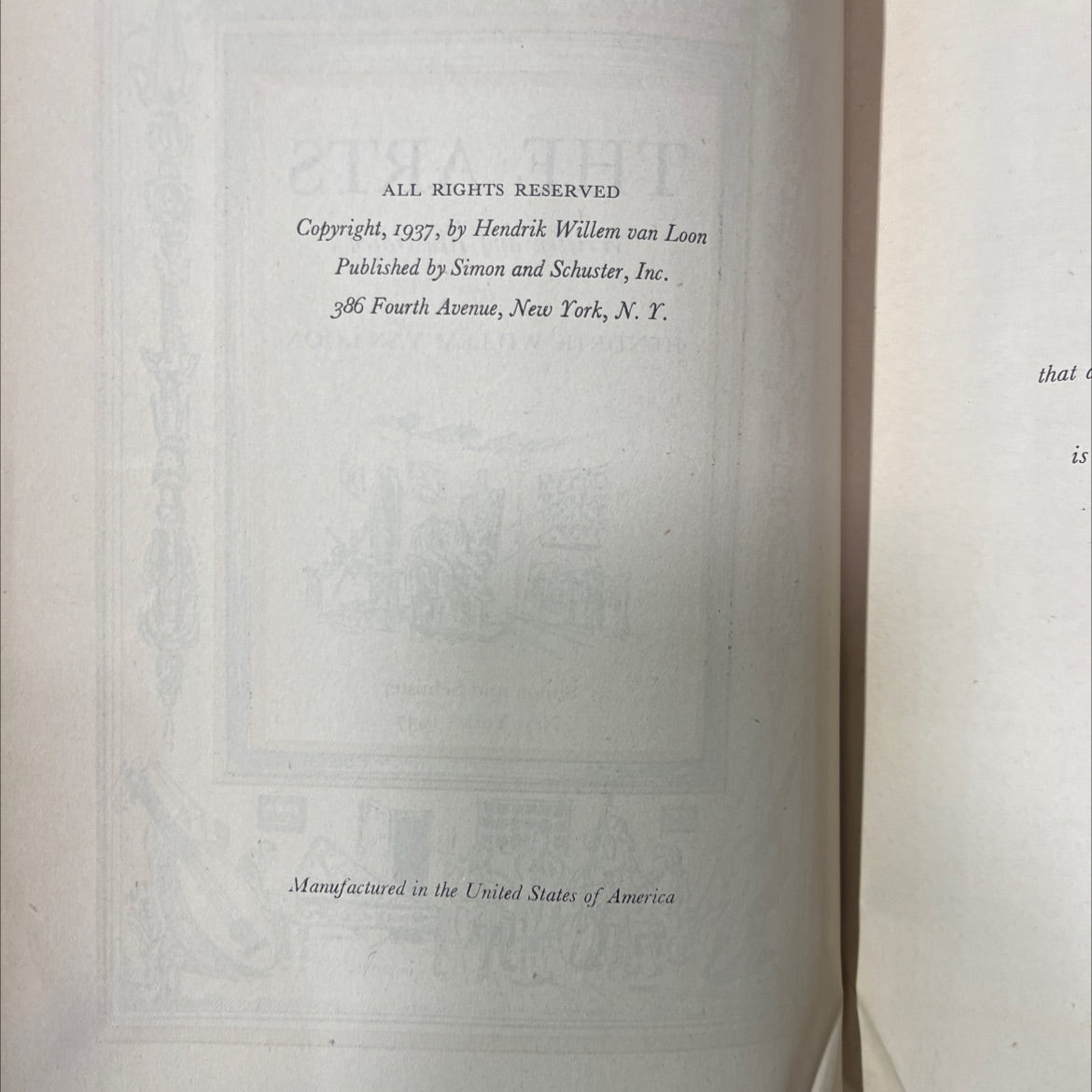 the arts book, by hendrik willem van loon, 1937 Hardcover image 3