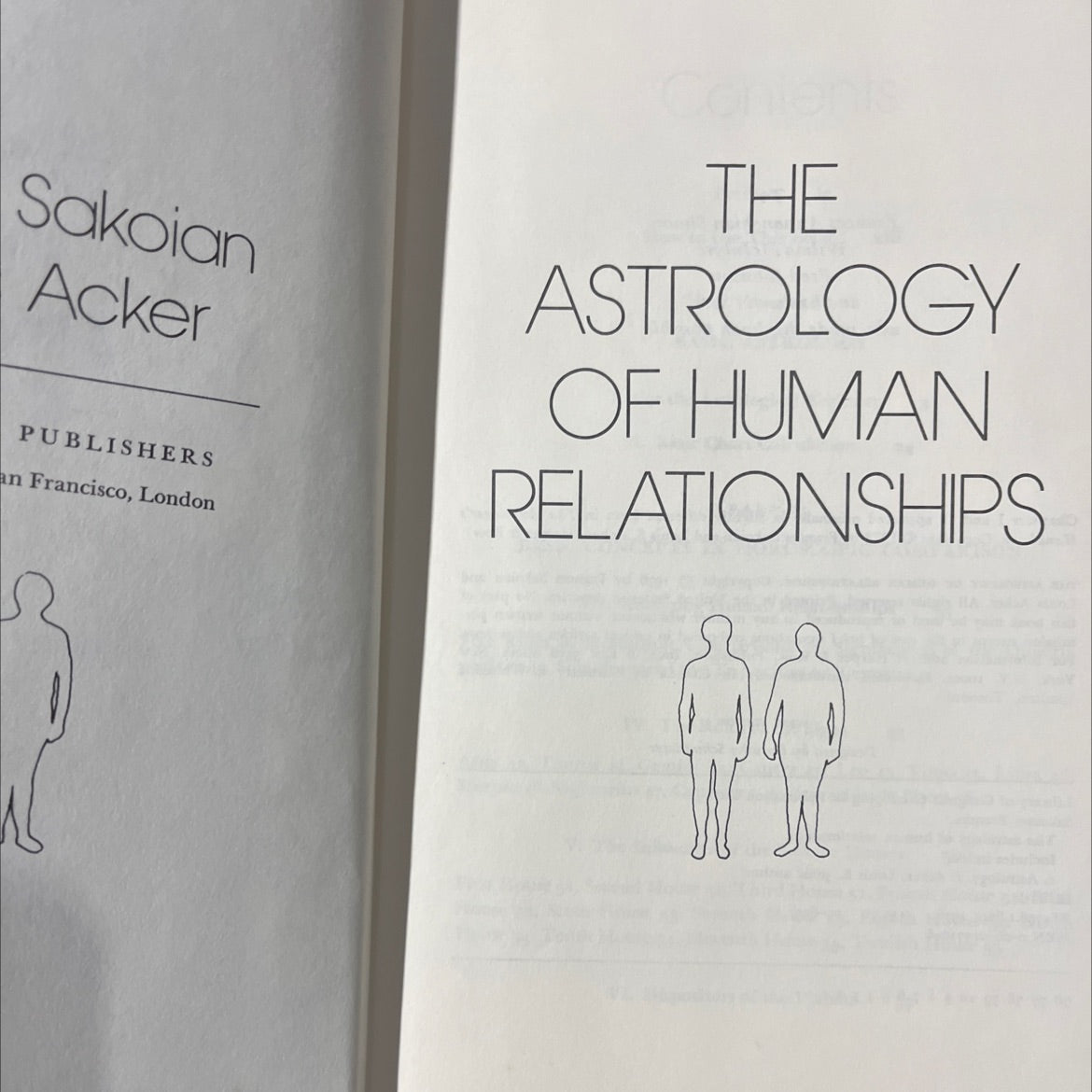 the astrology of human relationships book, by Frances Sakoian, Louis S. Acker, 1976 Hardcover image 2