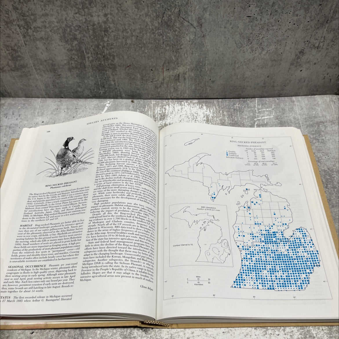 the atlas of breeding birds of michigan book, by Richard Brewer, Gail A. McPeek, Raymond J. Adams, Jr., 1991 Hardcover image 4