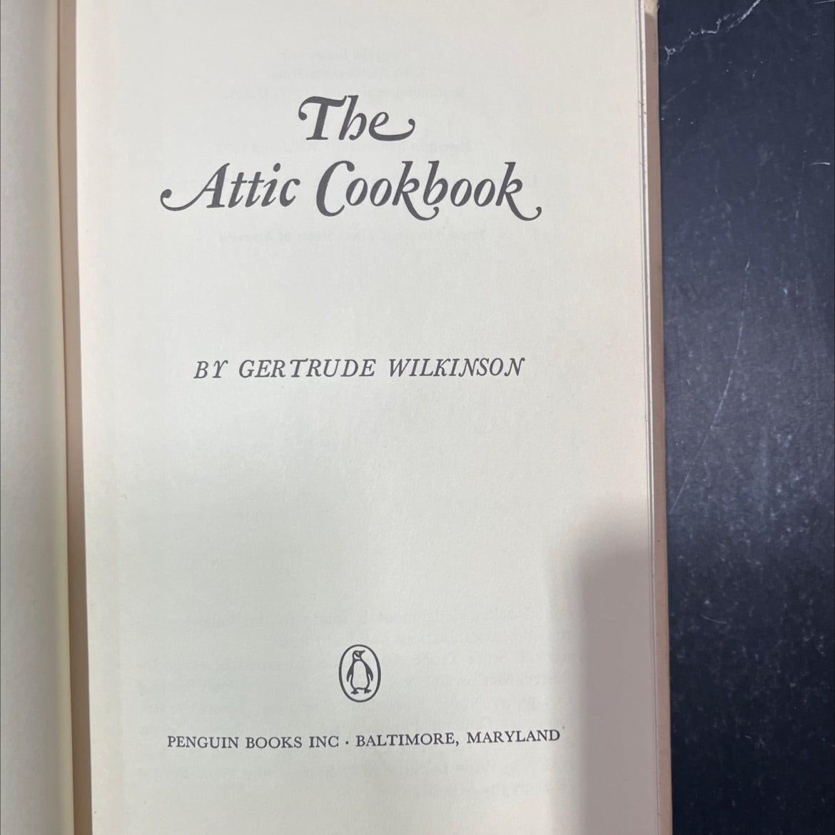 the attic cookbook book, by gertrude wilkinson, 1972 Hardcover image 2