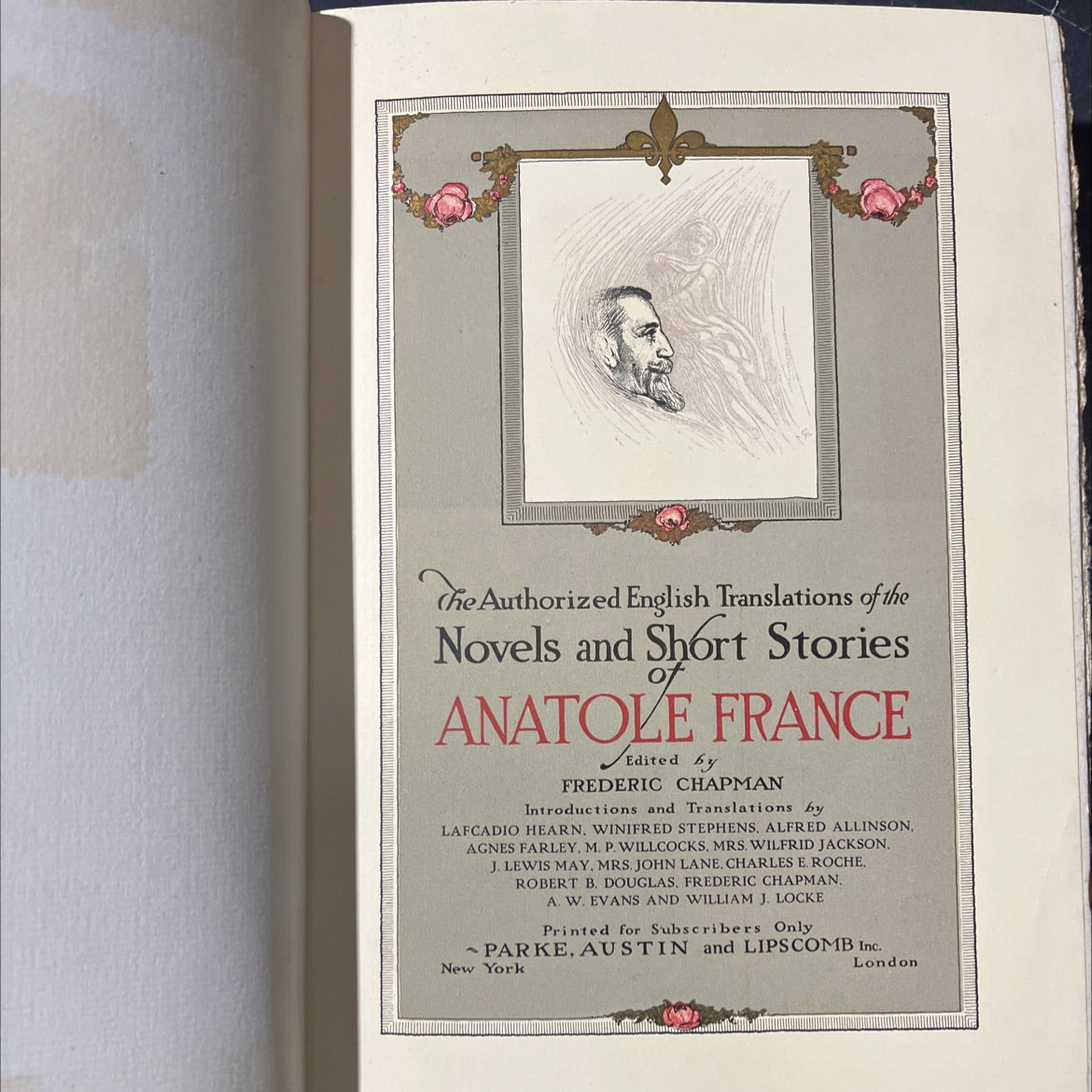 the authorized english translations of the novels and short stories anatole france book, by anatole france, 1970 image 2