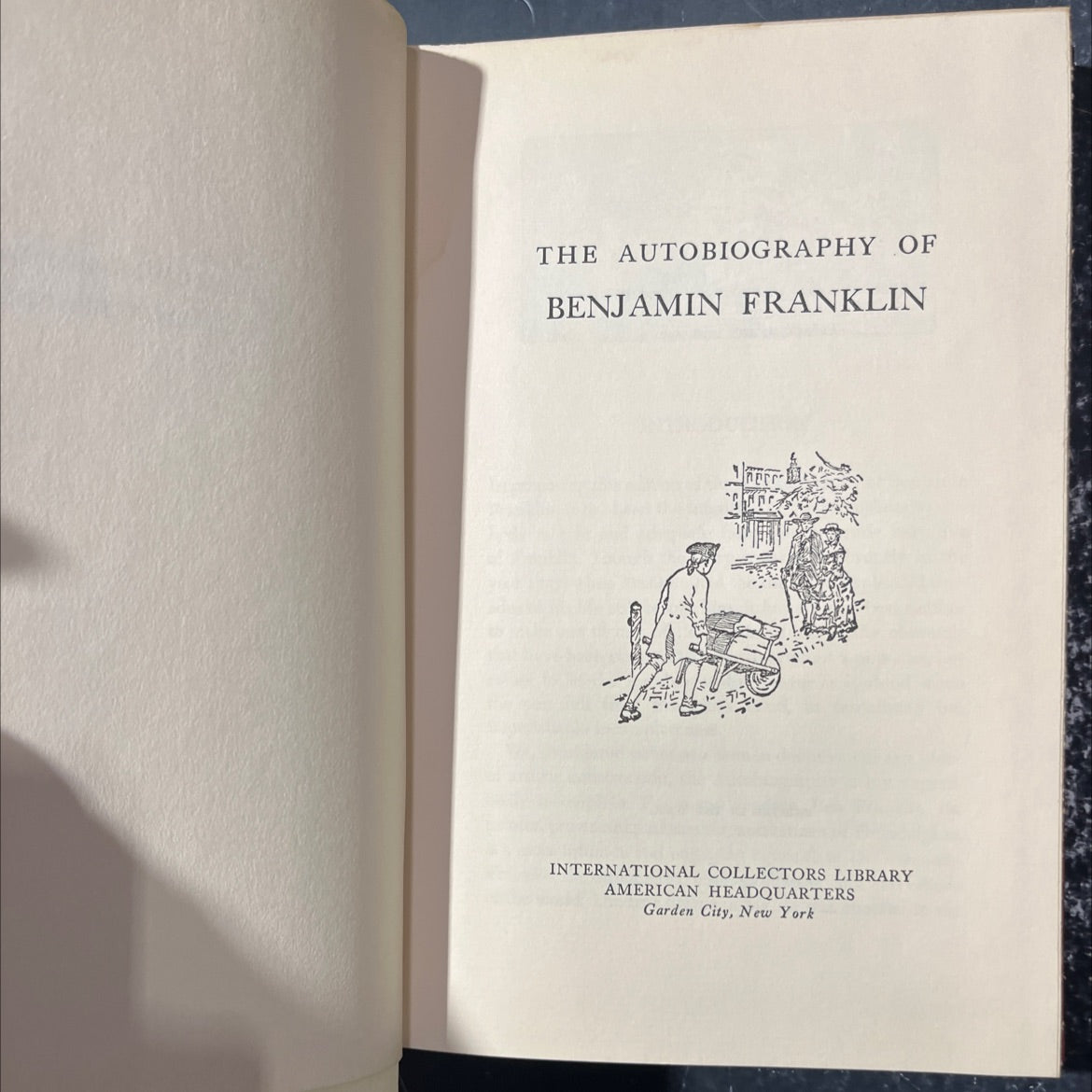 the autobiography of benjamin franklin book, by benjamin franklin, 1923 Hardcover image 2