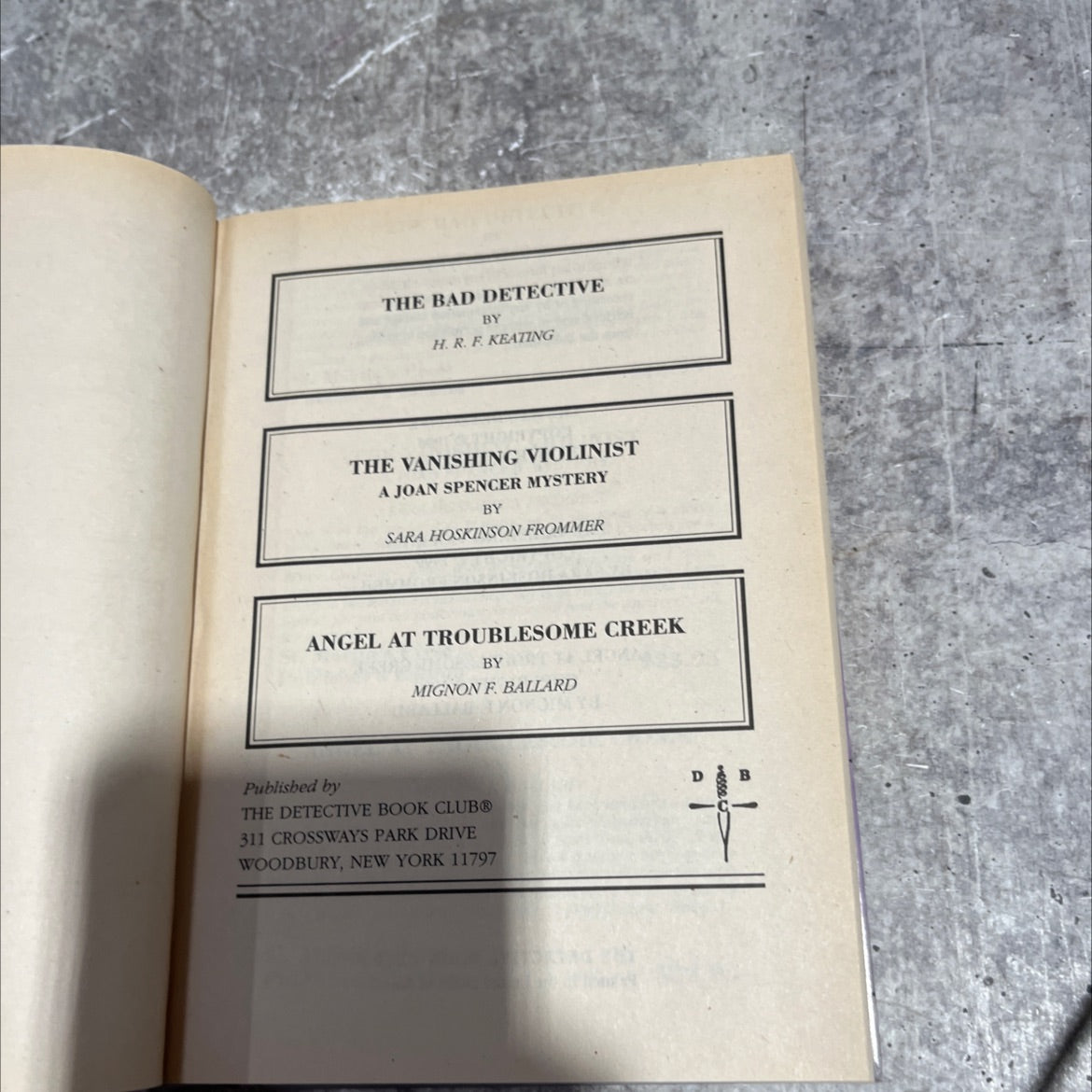 the bad detective book, by h.r.f. keating, 1996 Hardcover image 2