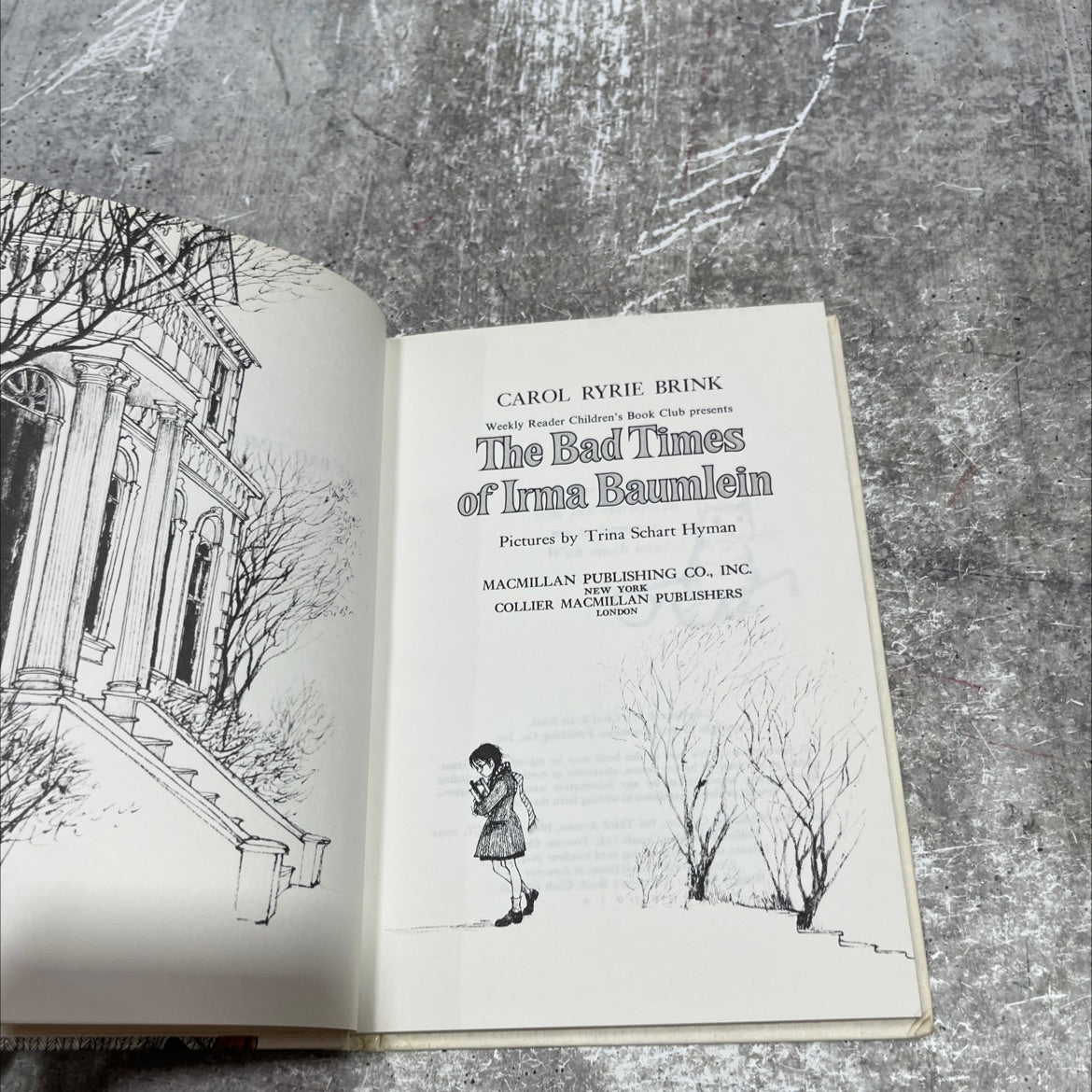 the bad times of irma baumlein book, by carol ryrie brink, 1972 Hardcover image 2