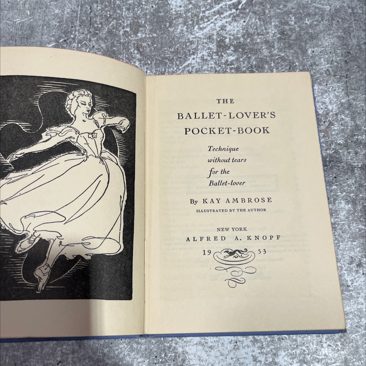 the ballet lover's pocket-book technique without tears for the ballet-lover book, by kay ambrose, 1953 Hardcover image 2