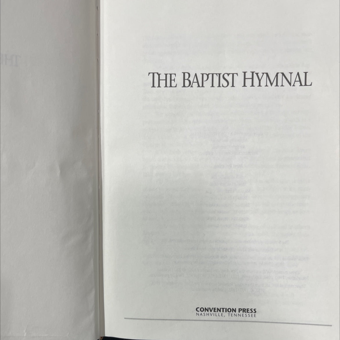 the baptist hymnal book, by unknown, 1991 Hardcover image 2