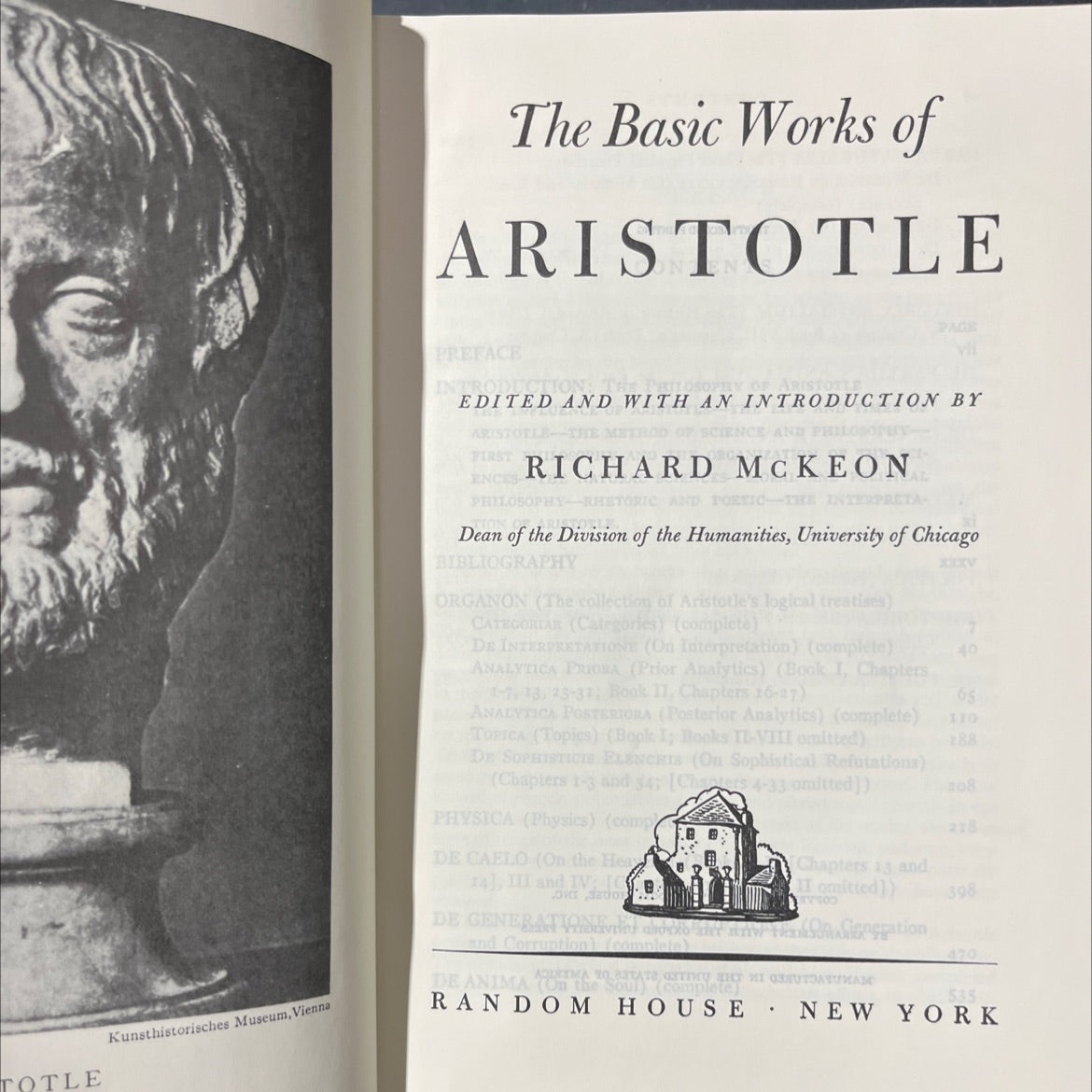 the basic works of aristotle book, by aristotle, 1941 Hardcover image 2
