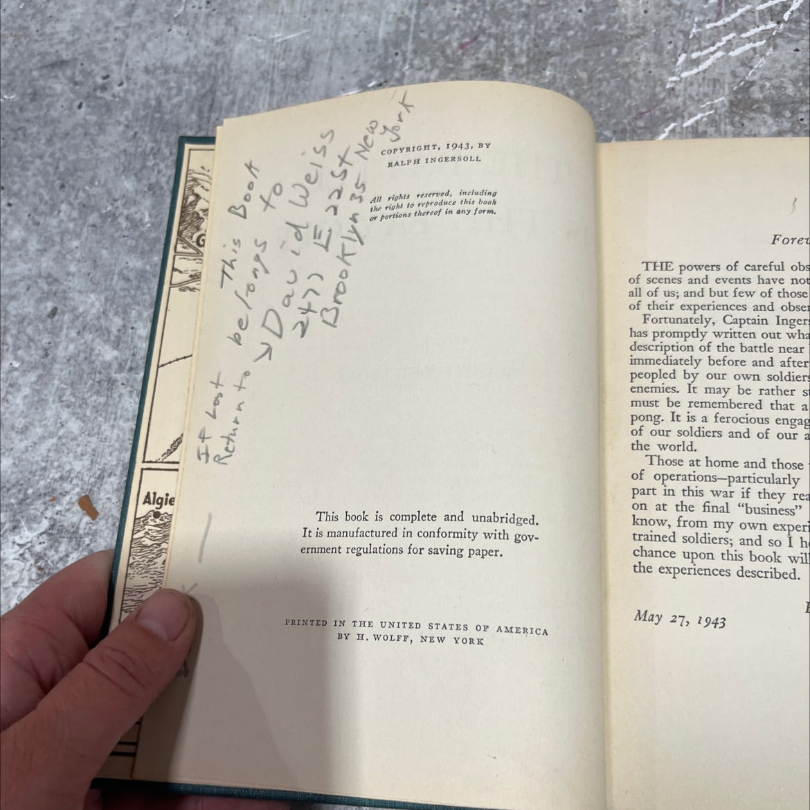 the battle is the pay-off book, by ralph ingersoll, 1943 Hardcover image 3