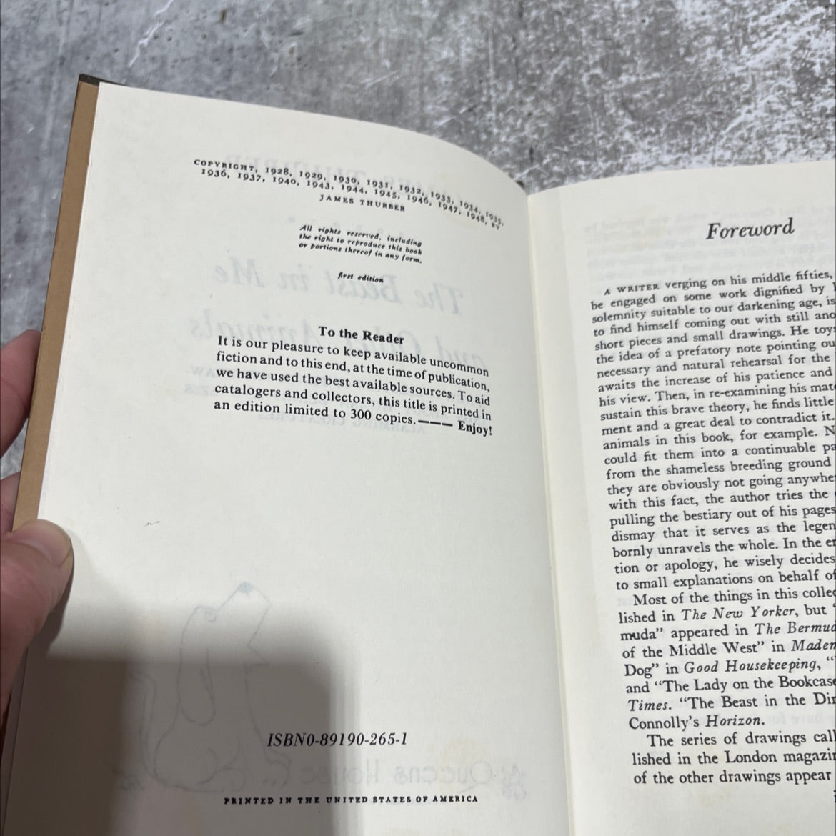 the beast in me and other animals book, by james thurber, 1948 Hardcover image 3
