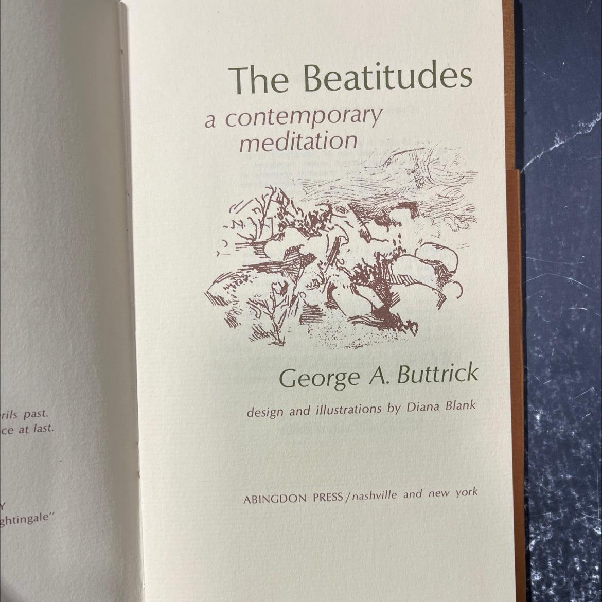 the beatitudes a contemporary meditation book, by george a. buttrick, 1968 Hardcover image 2