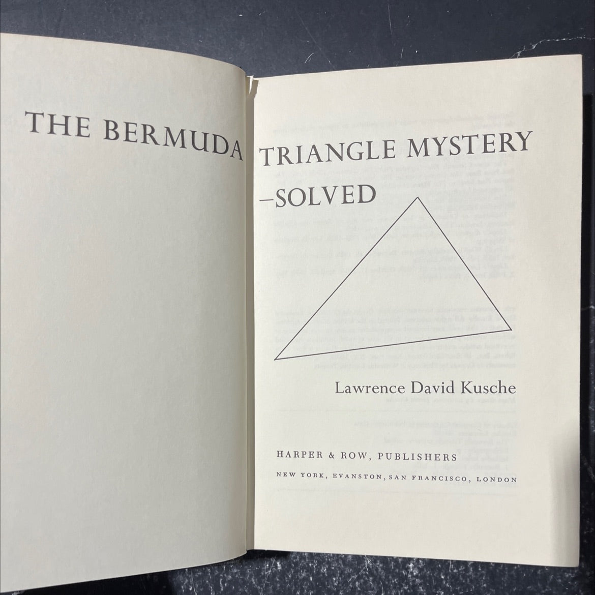 the bermuda triangle mystery - solved book, by lawrence david kusche, 1975 Hardcover image 2