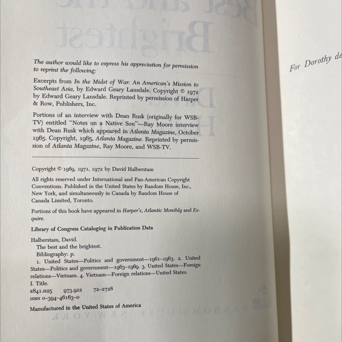 the best and the brightest book, by David Halberstam, 1972 Hardcover image 3