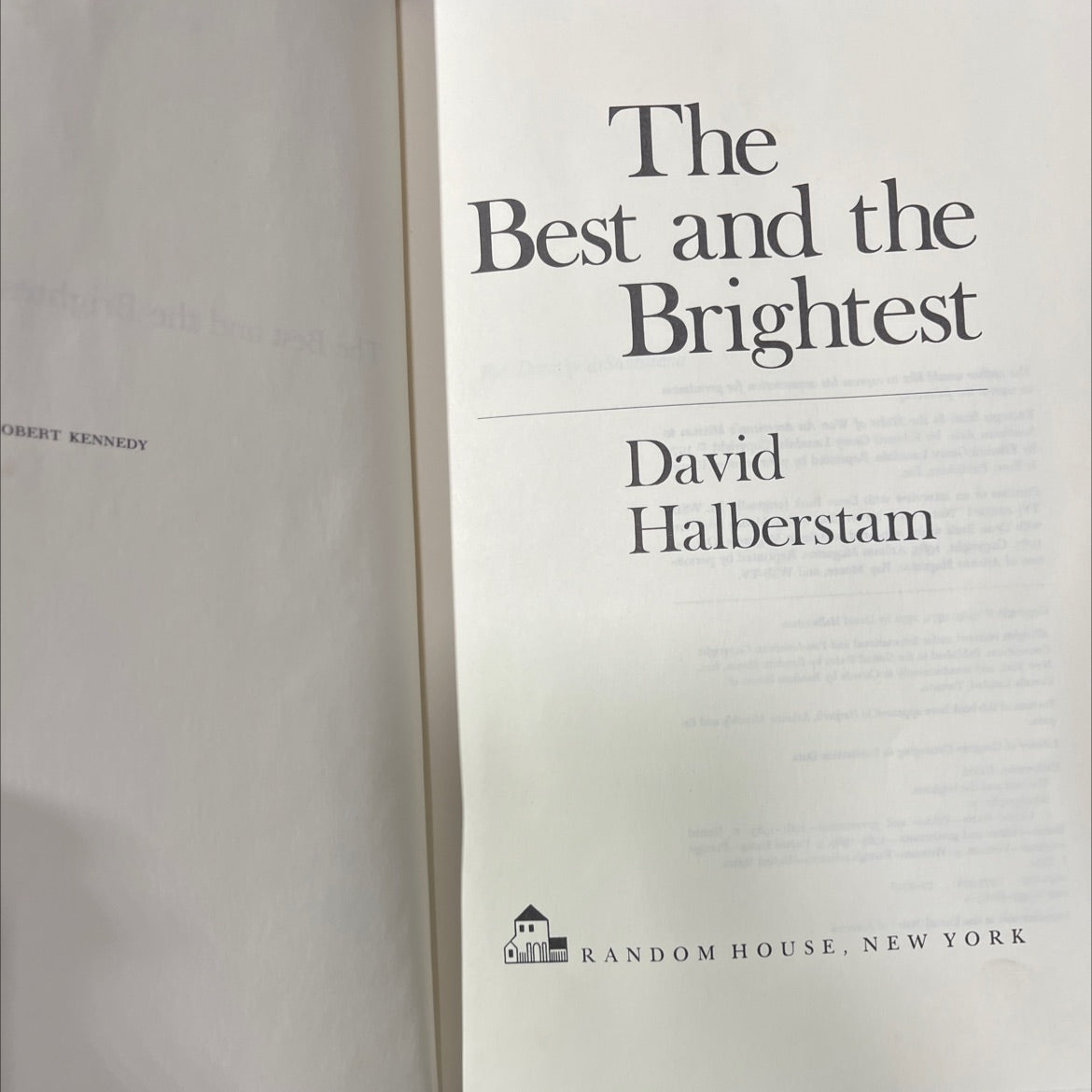 the best and the brightest book, by David Halberstam, 1972 Hardcover image 2