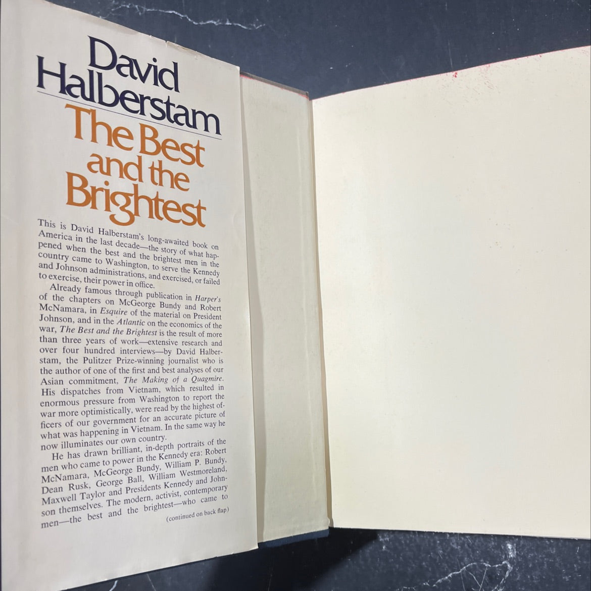 the best and the brightest book, by David Halberstam, 1972 Hardcover image 4