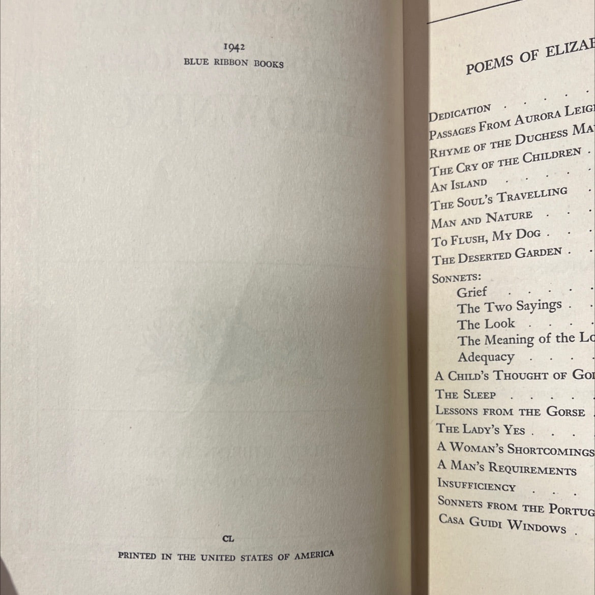 the best known poems of elizabeth & robert browning book, by Elizabeth Browning, Robert Browning, 1942 Hardcover image 3