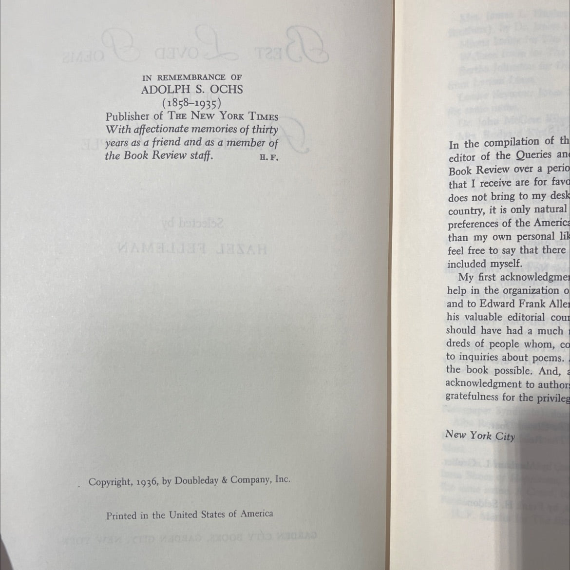the best loved poems of the american people book, by hazel felleman, 1936 Hardcover image 3