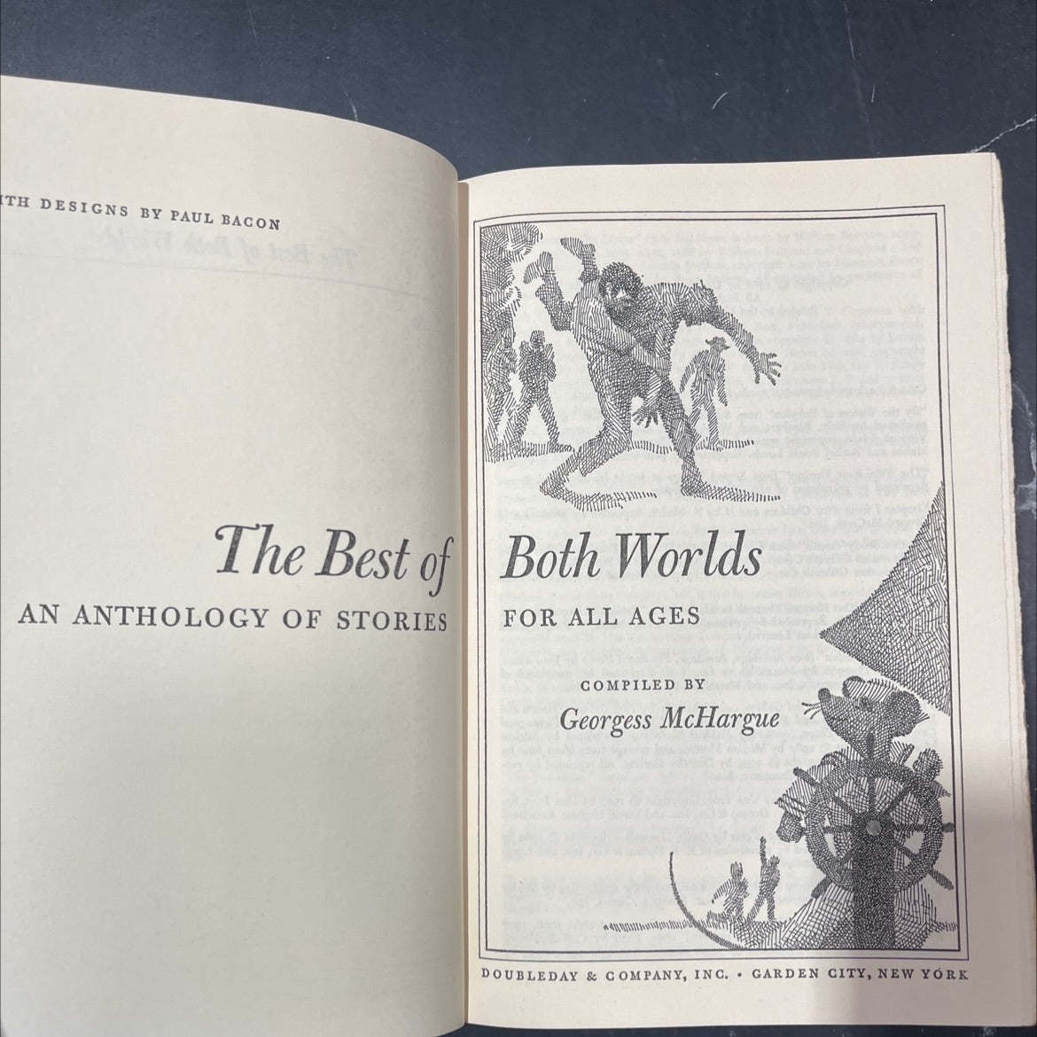 the best of both worlds book, by Georgess McHargue, 1968 Hardcover image 2