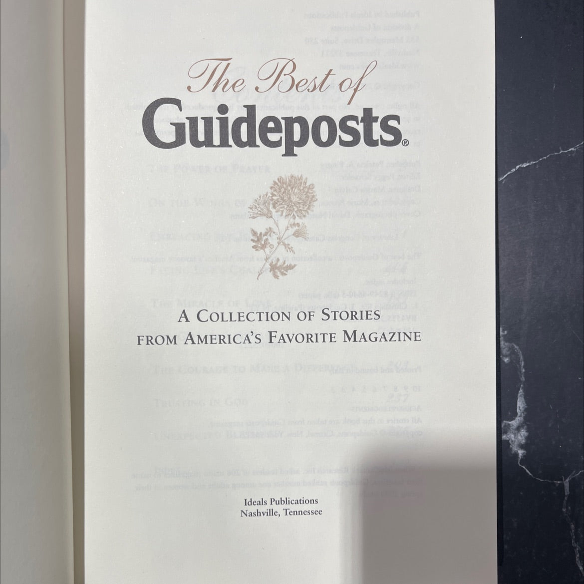 the best of guideposts: a collection of stories from america's favorite magazine book, by unknown, 2005 Hardcover, Folio image 2