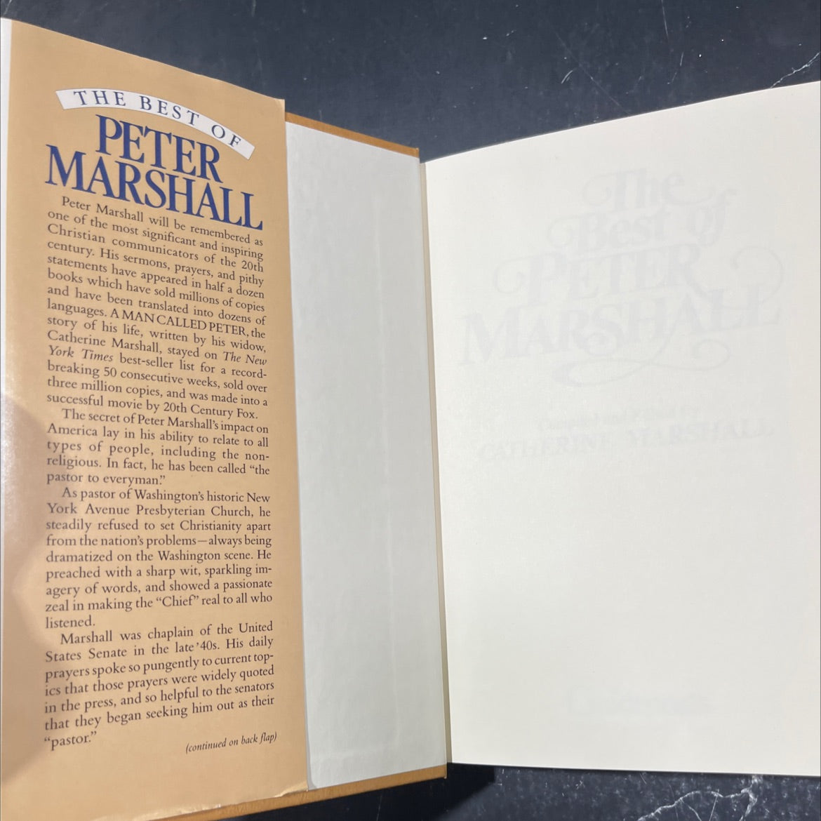 the best of peter marshall book, by peter marshall, 1983 Hardcover image 4