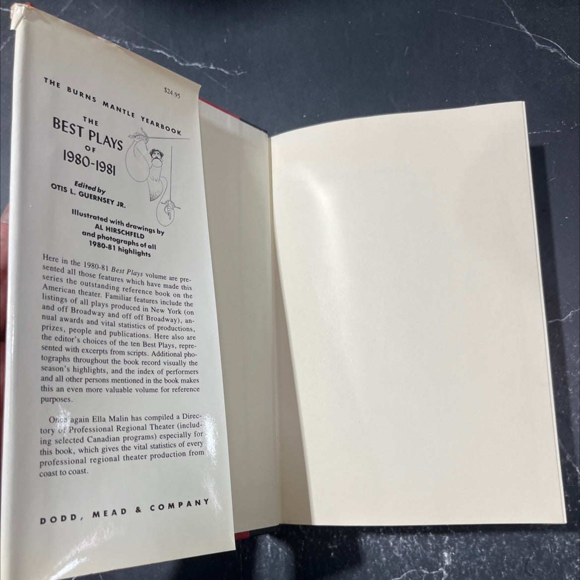 the best plays of 1980-1981 book, by otis l. guernsey jr., 1981 Hardcover image 4