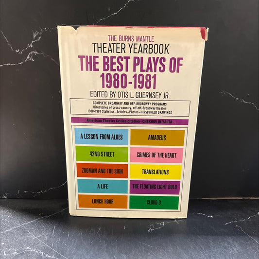 the best plays of 1980-1981 book, by otis l. guernsey jr., 1981 Hardcover image 1