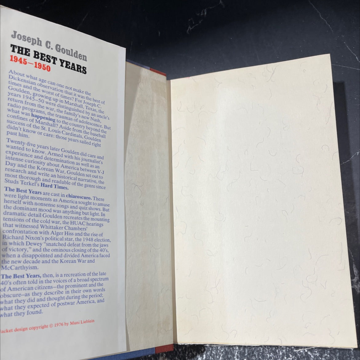 the best years book, by Joseph C. Goulden, 1976 Hardcover image 4