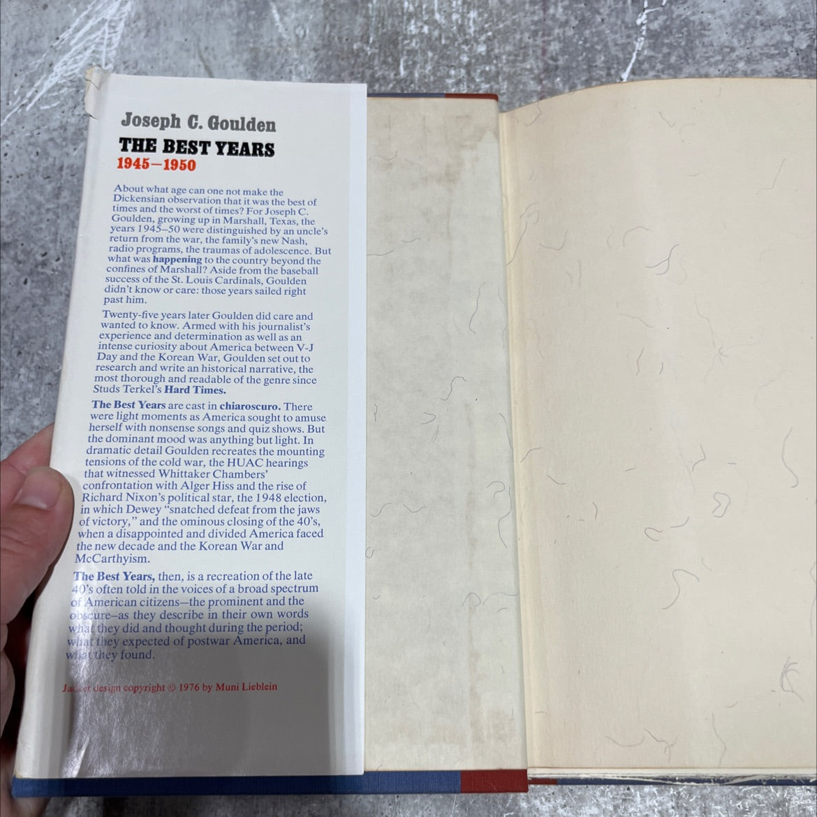 the best years book, by Joseph C. Goulden, 1976 Hardcover image 4