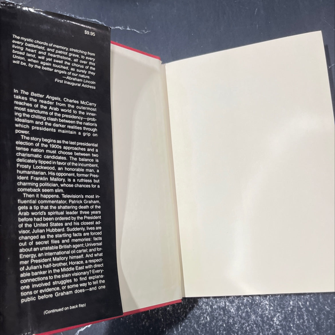 the better angels book, by Charles McCarry, 1979 Hardcover image 4