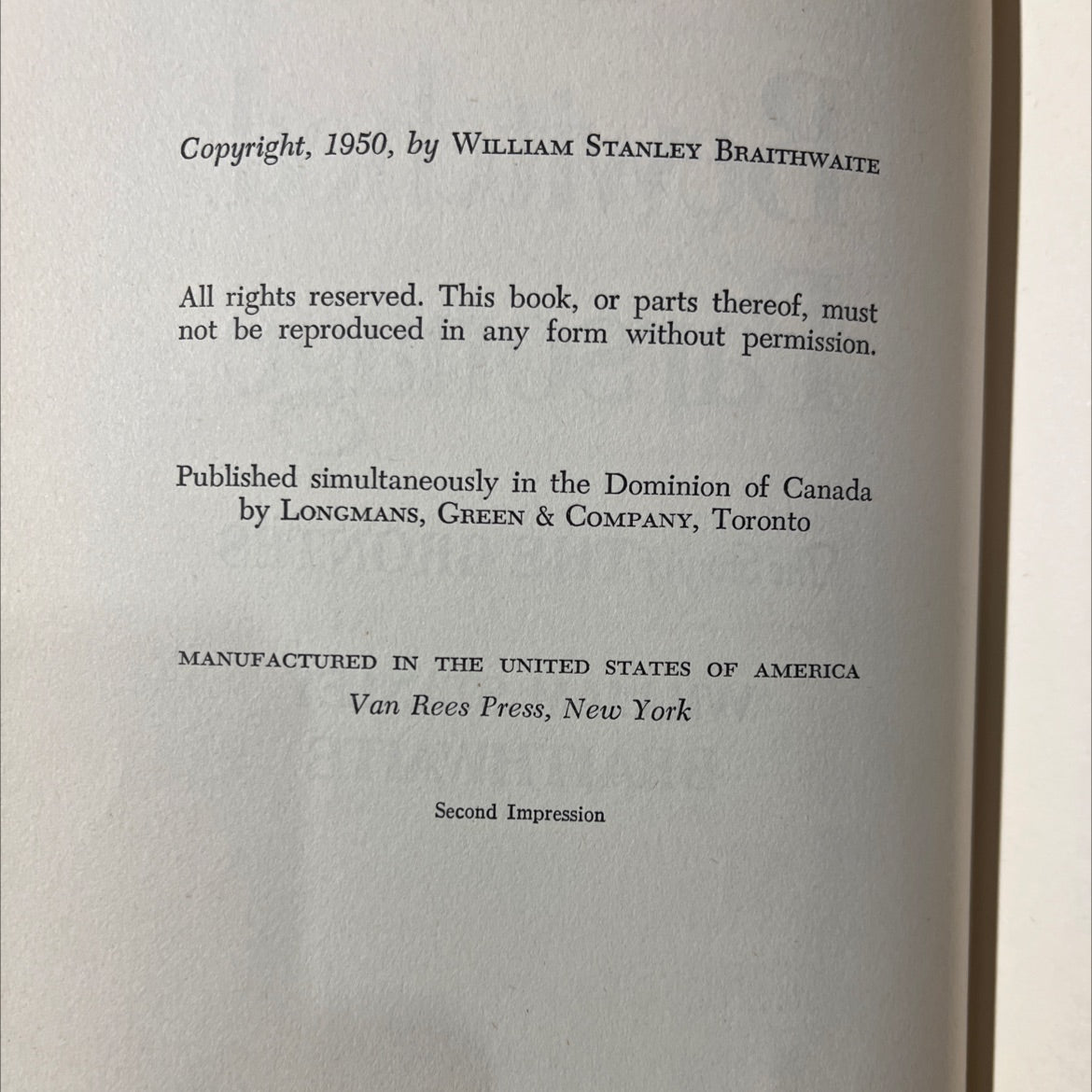 the bewitched parsonage the story of the brontës book, by william stanley braithwaite, 1950 Hardcover image 3