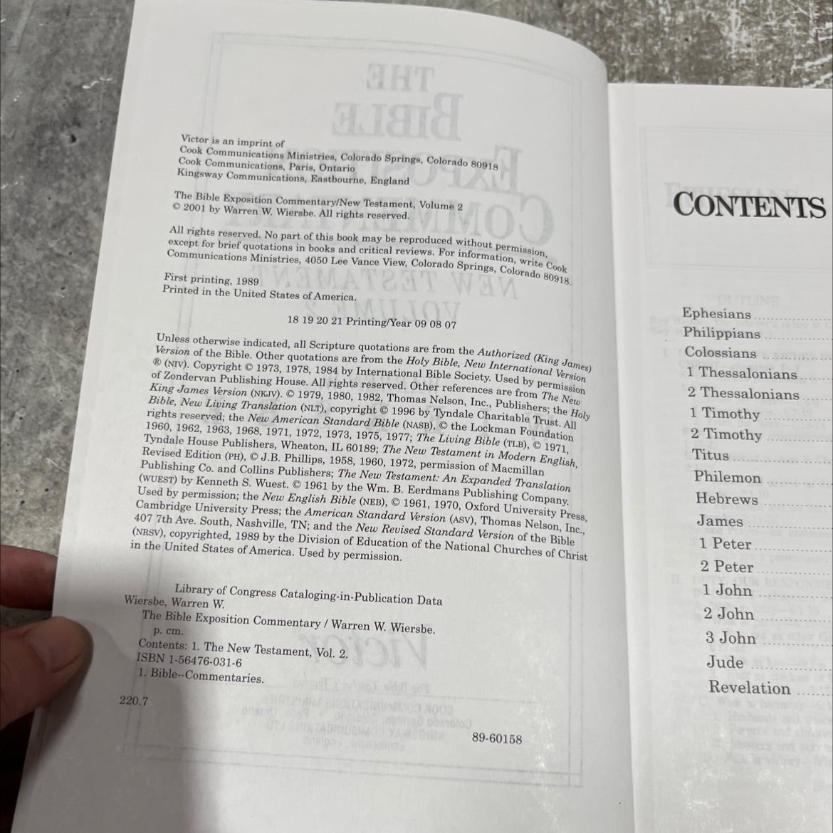 the bible exposition commentary/new testament, volume 2 book, by warren w. wiersbe, 2001 Hardcover image 3