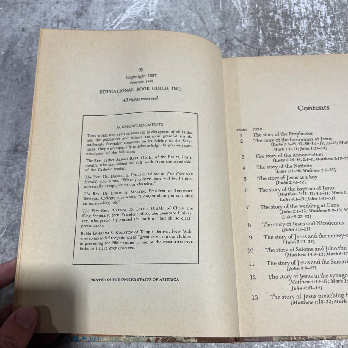 the bible story library volume iv the life of christ and the christian church book, by turner hodges, 1958 Hardcover image 3