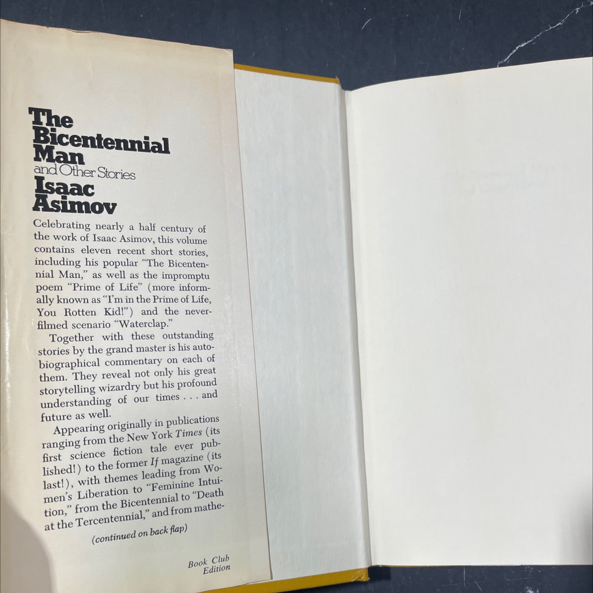 the bicentennial man and other stories book, by isaac asimov, 1976 Hardcover image 4