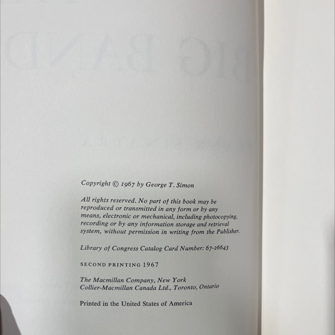 the big bands book, by George T. Simon, 1967 Hardcover image 3