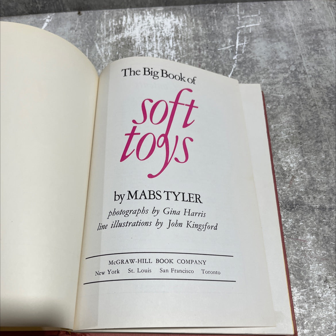 the big book of soft toys book, by mabs tyler, 1972 Hardcover image 2