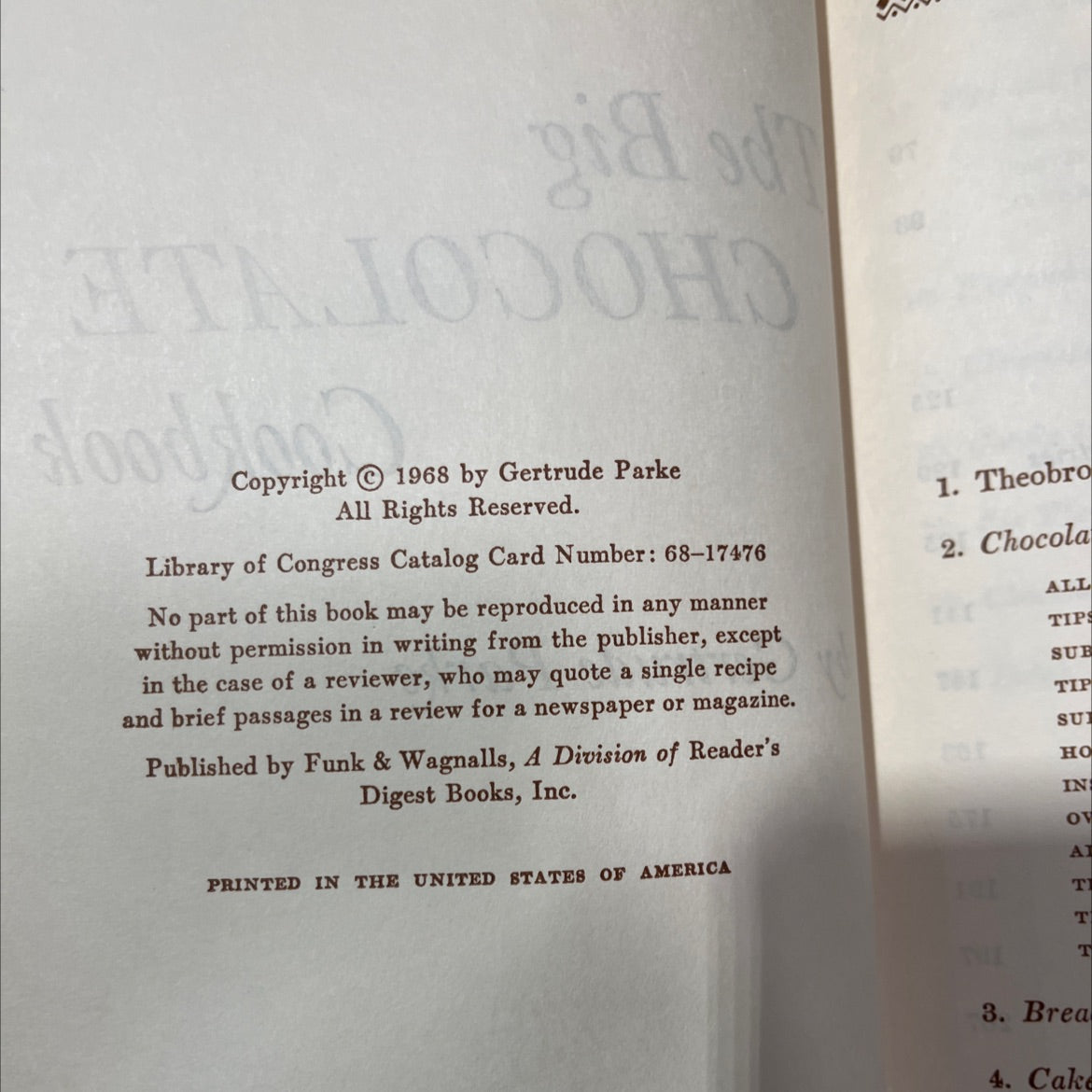 the big chocolate book, by gertrude parke, 1968 Hardcover image 3
