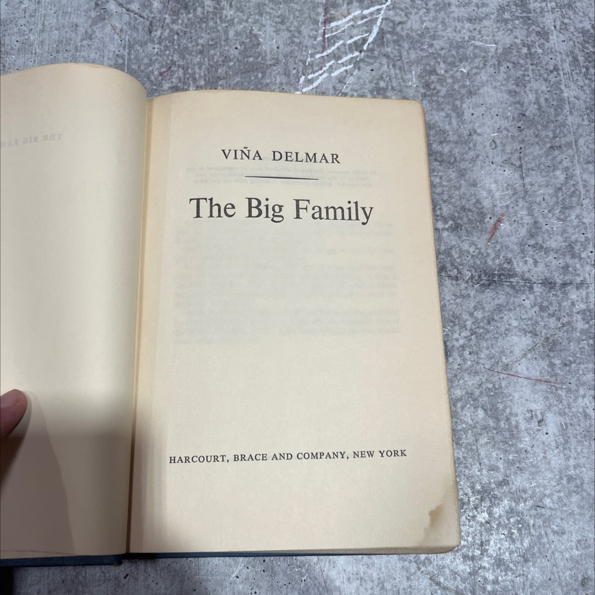 the big family book, by viña delmar, 1961 Hardcover image 2