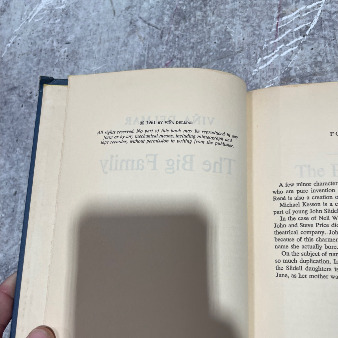the big family book, by viña delmar, 1961 Hardcover image 3