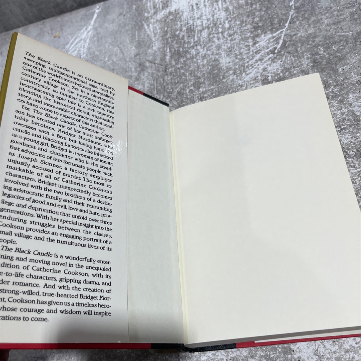 the black candle book, by catherine cookson, 1990 Hardcover image 4