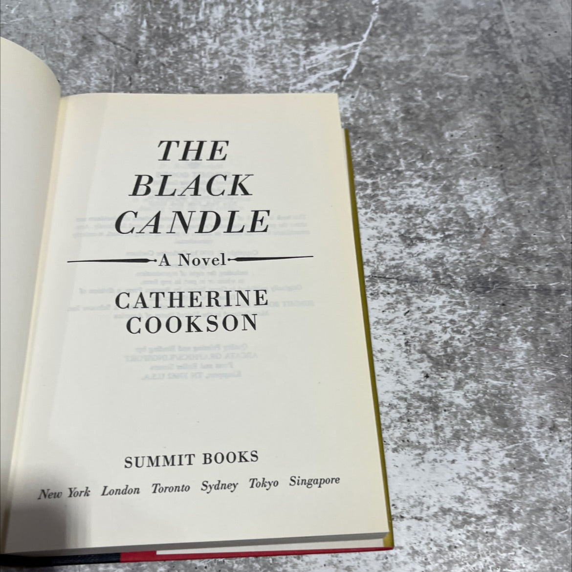 the black candle book, by catherine cookson, 1990 Hardcover image 2