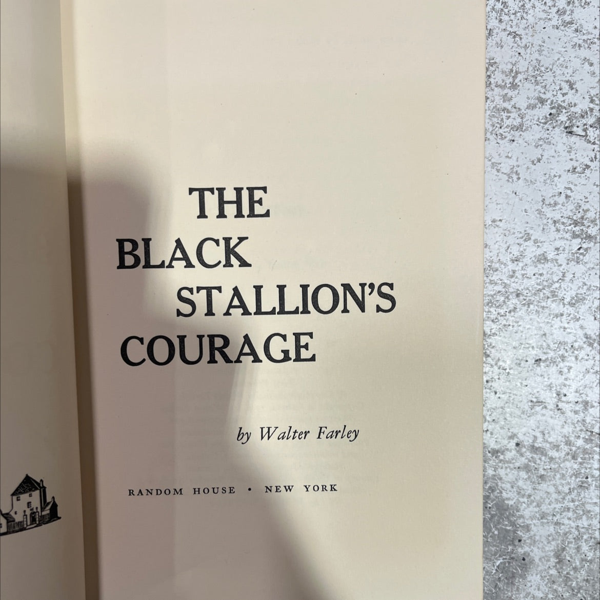 the black stallion's courage book, by Walter Farley, 1956 Hardcover image 2