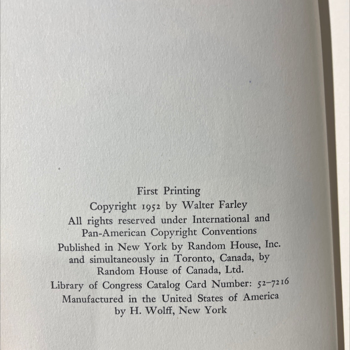 the black stallion's filly book, by walter farley, 1952 Hardcover image 3