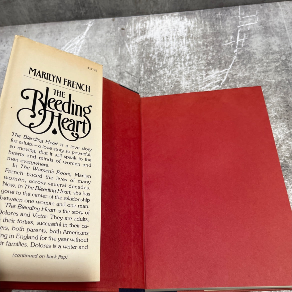 the bleeding heart book, by Marilyn French, 1980 Hardcover image 4