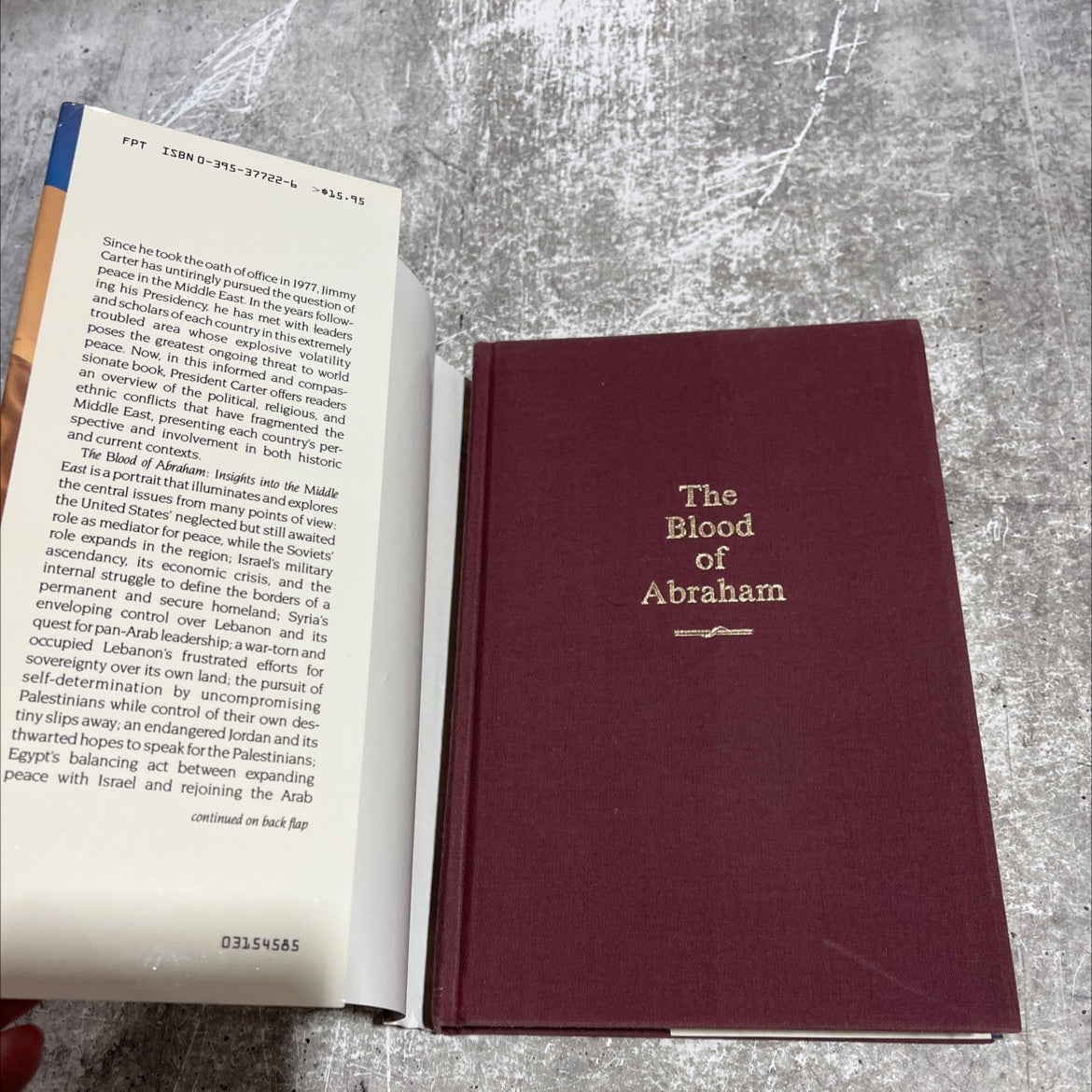 the blood of abraham book, by Jimmy Carter, 1985 Hardcover image 4