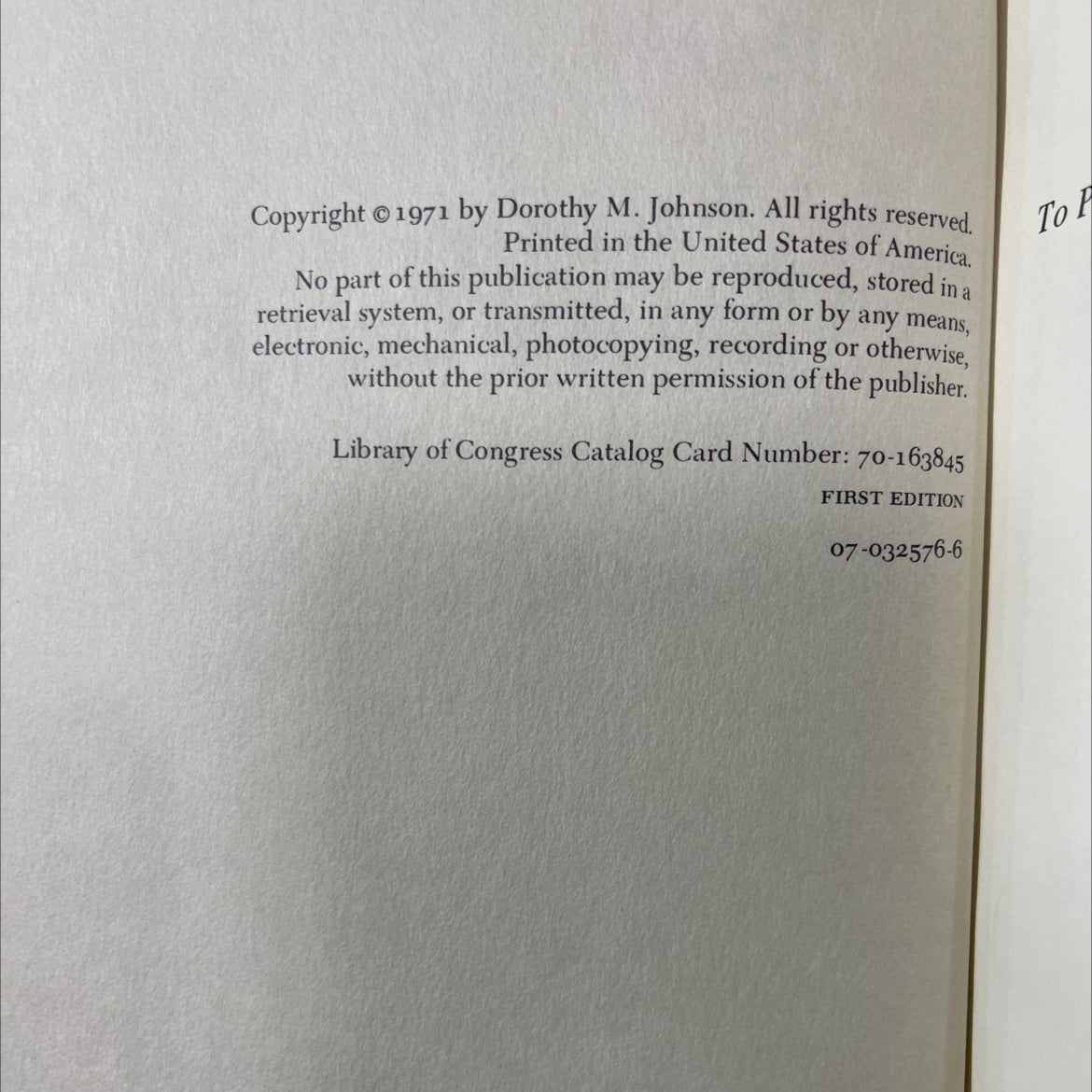 the bloody bozeman book, by Dorothy M. Johnson, 1971 Hardcover image 3